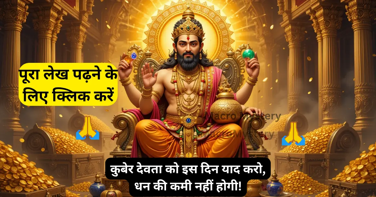 Remember Kuber Devta on this special day and get an immense shower of wealth. Know the method of worship, mantra and right time.
